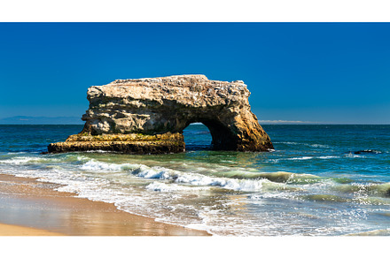 Arch in the sea at Natural Bridges, a Nature Photo by Leonid Andronov