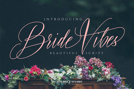 Bride Vibes Beautiful Script