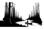 Nature Landscape Silhouette Vector B, an Illustration by Designer_Momina (Thumbnail 48 of 51)