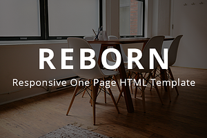 REBORN - One Page HTML Template, a HTML Template by Riccardo Borchi