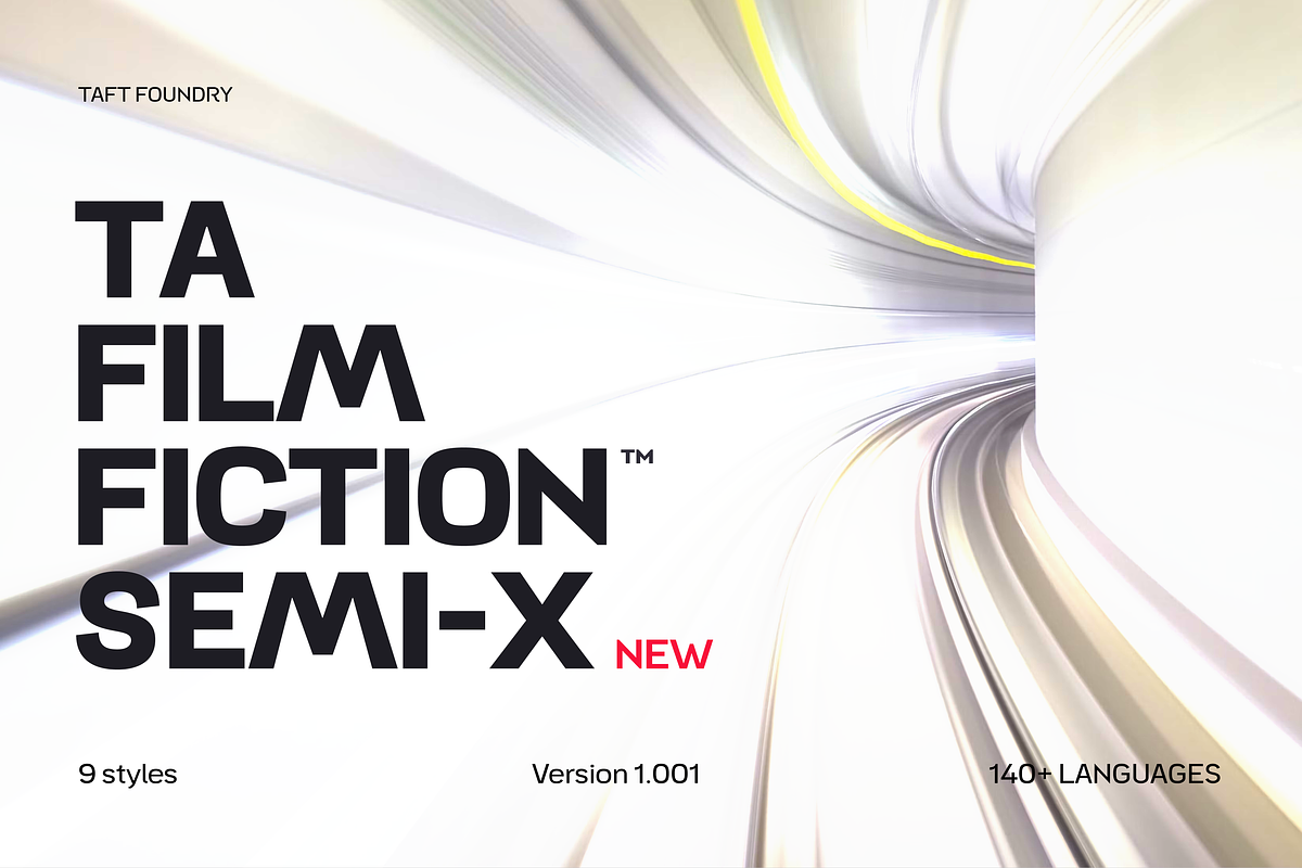 TA Film Fiction SemiX, a Sans Serif Font by TAFT Foundry (Photo 1 of 14)