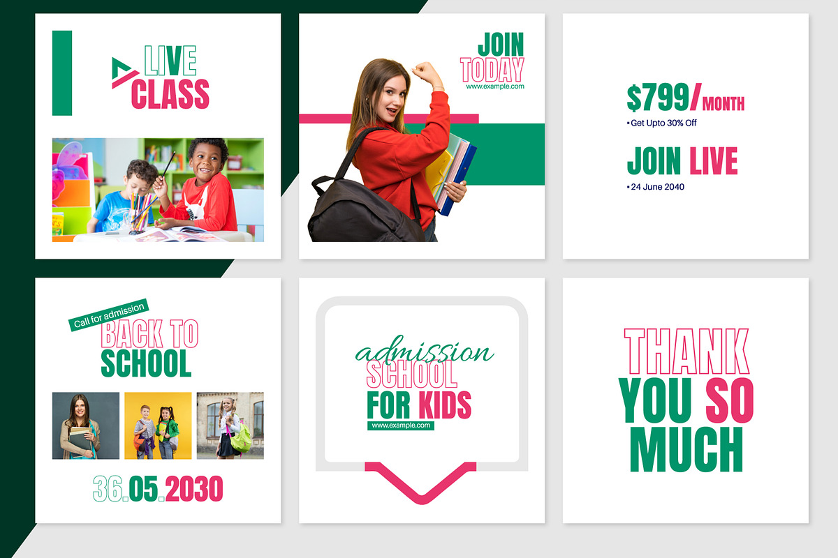 Back To School Post Design, a Social Media Template by MightyDesign (Photo 3 of 6)