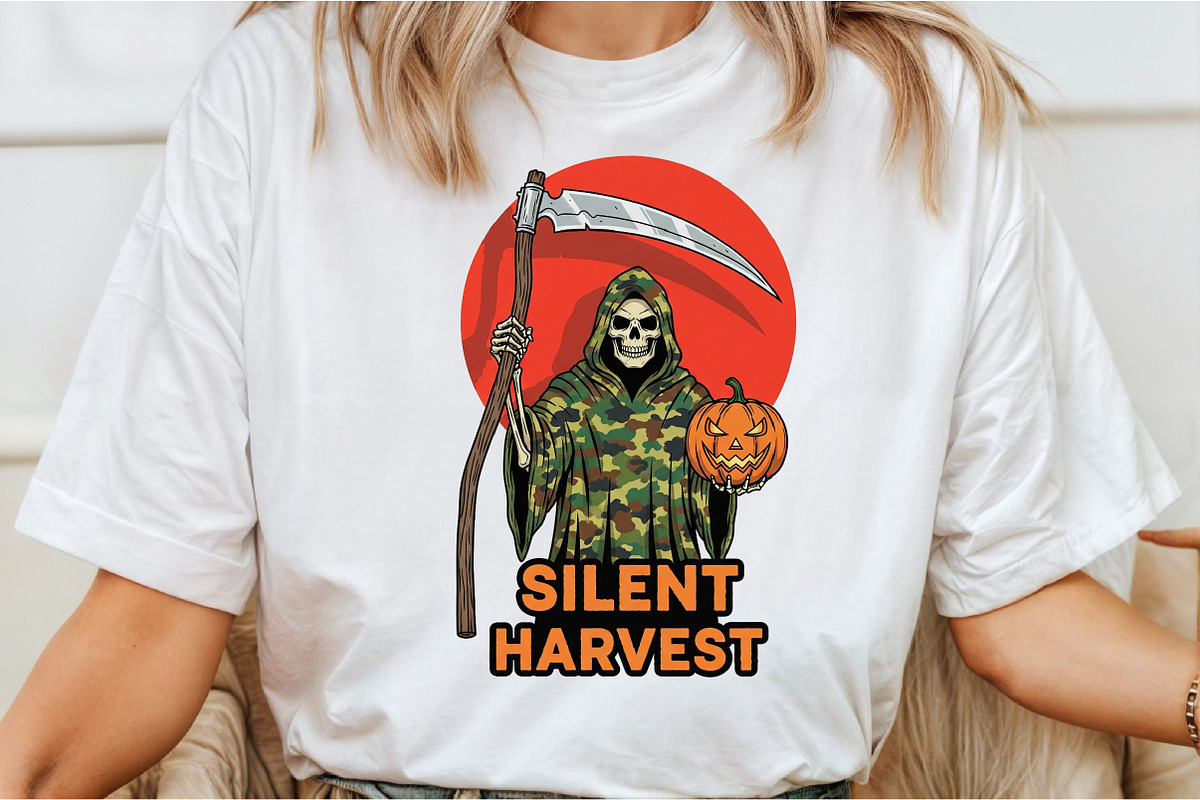 Camo Death Halloween Sublimation, an Illustration by DreamCafeArt (Photo 4 of 6)