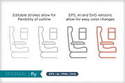 Minimal fly icons, an Outline Icon by Picture Window (Thumbnail 5 of 5)