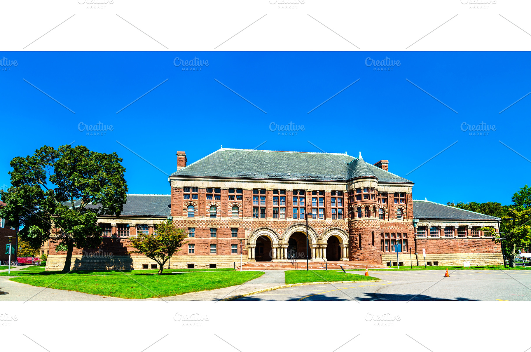 Austin Hall at Harvard University in, an Architecture Photo by Leonid Andronov