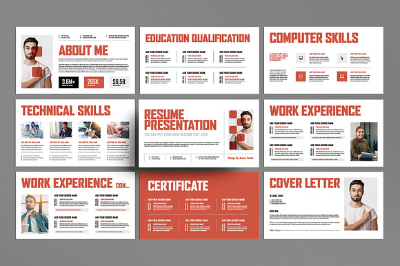 Modern Resume Presentation Template preview 8