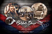 Barber Shop Flyer, a Flyer Template by Nate Bartlett Design (Thumbnail 1 of 3)