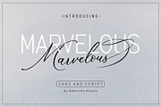 Marvelous | Modern Calligraphy Font, a Script Font by Ghuroba Studio (Thumbnail 1 of 12)