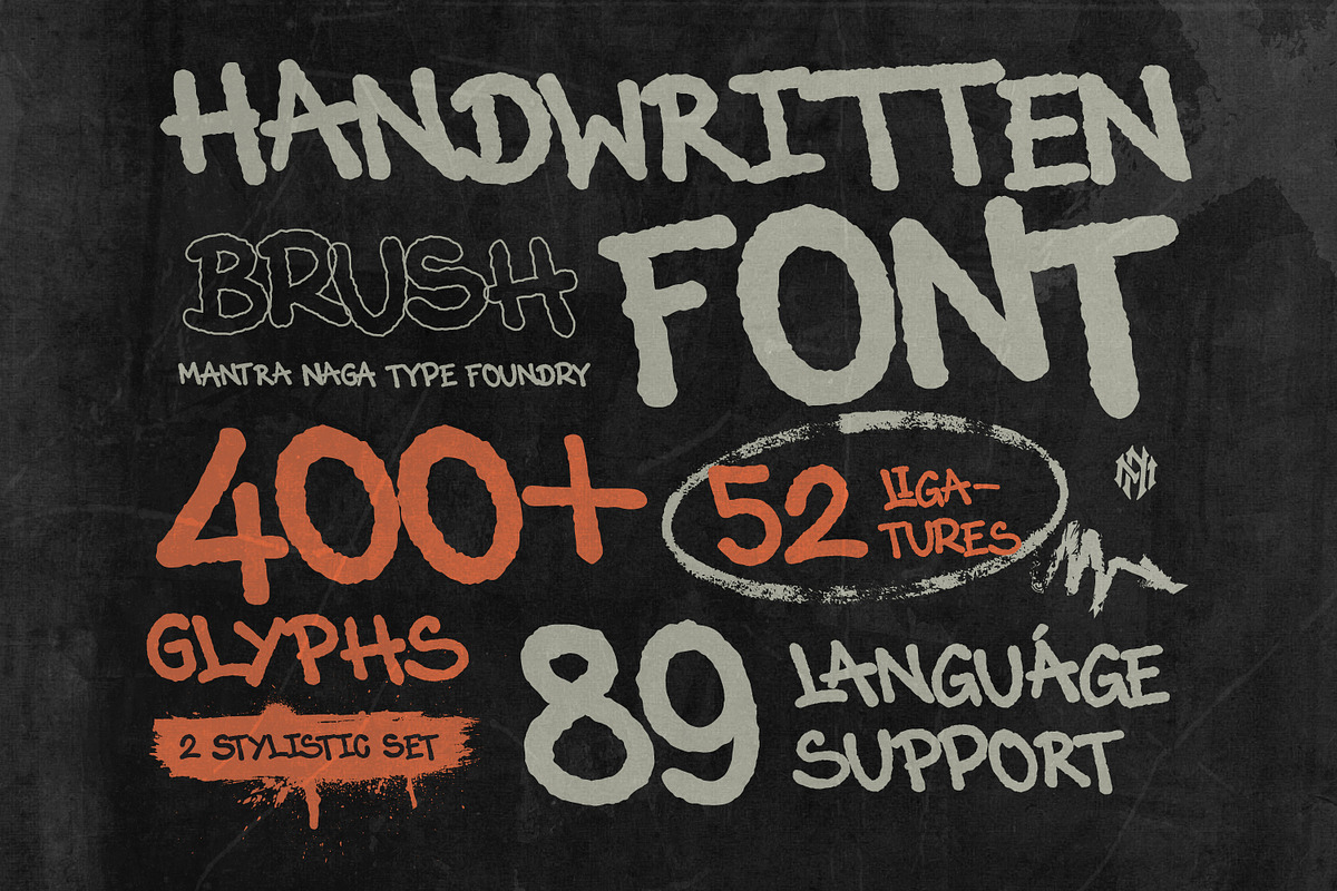 MN Tavera - Handwritten Brush Font, a Handwritten Font by Mantra Naga (Photo 4 of 16)