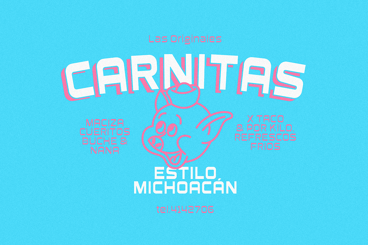Vulka Reverse Contrast Typeface