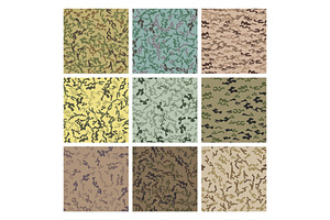 Style Camouflage Khaki Seamless