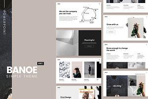 BANOE - Modern Powerpoint Template