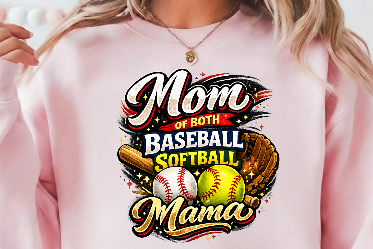 Mom Of Both Baseball Softball PNG, a Graphic by Vector Portal (Photo 4 of 9)