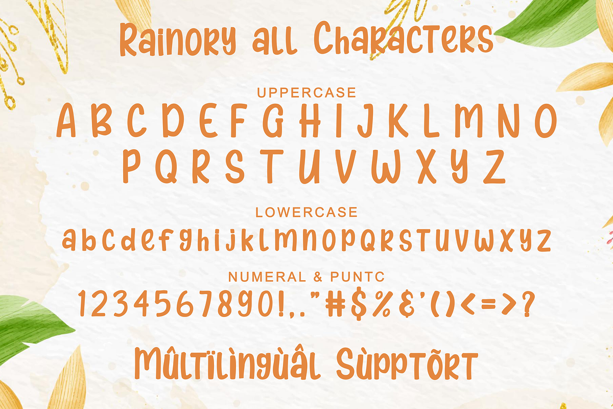 Rainory-Child kid fun font display, a Font by Pandanwangi (Photo 6 of 7)