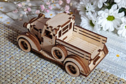Small Vintage Truck - Laser Cut File, an Object Graphic by VectorPainter (Thumbnail 19 of 21)