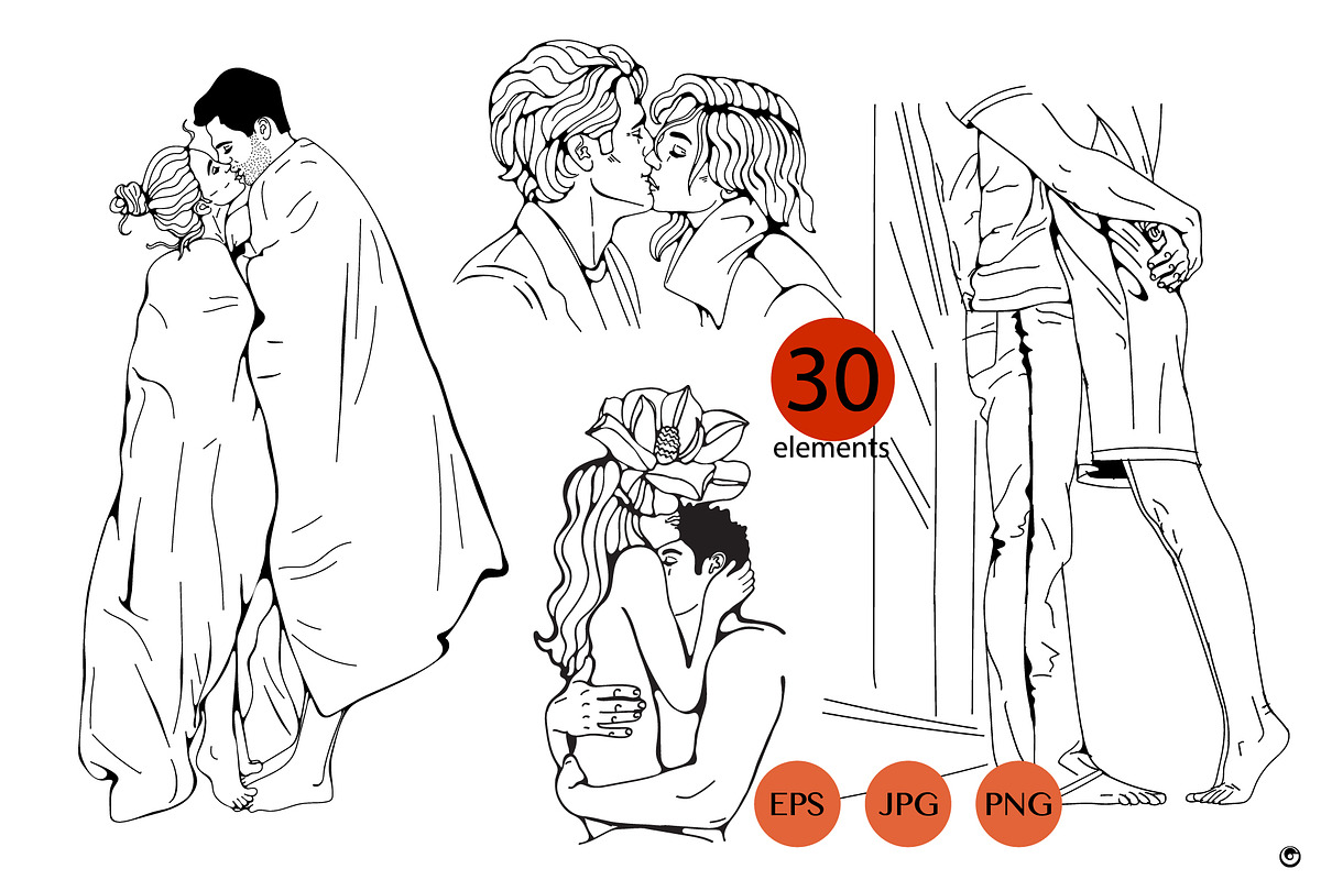 Kisses and hugs, a Person Illustration by Olillia (Photo 5 of 6)
