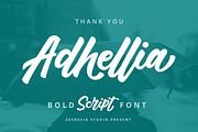 Adhellia - Bold Script Font, a Script Font by zeenesia (Thumbnail 11 of 11)