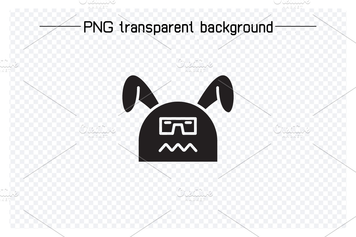 Annoyed and Nervous Rabbit Emoji, an Animal Illustration by Designfour (Photo 4 of 7)