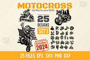 Motocross SVG - 25 Cut Bundle SVG, a Sport Illustration by Digital-Clipart (Thumbnail 1 of 5)
