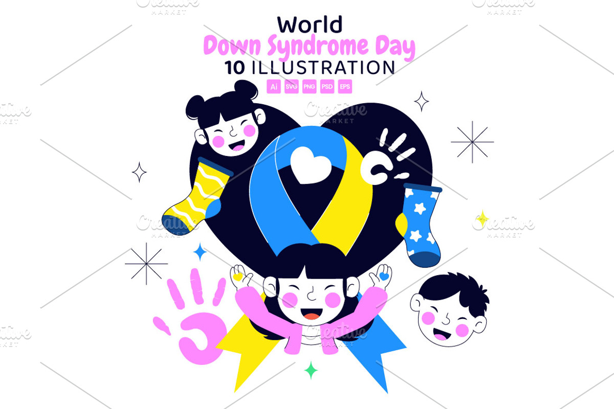 10 World Down Syndrome Day, a Person Illustration by denayunebgt (Photo 1 of 4)
