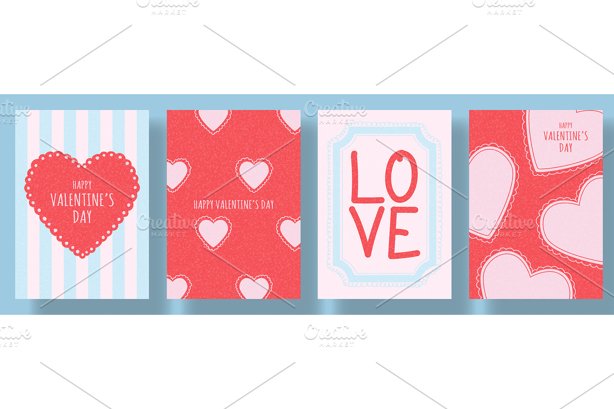 Concept of Valentines Day cards, an Illustration by Andrey Yaroslavtsev