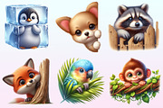 Funny Cute Animal Peeking Clipart, a Graphic by CitraGraphics (Thumbnail 3 of 4)