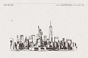 New York City Skyline Sketches, a Work Illustration by TheMountBirdStudio (Thumbnail 6 of 8)