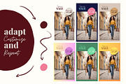 Cherry Instagram Canva Templates, a Social Media Template by kreart (Thumbnail 6 of 6)