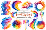 Watercolor Rainbow Paint Splash, an Illustration by Designworld (Thumbnail 1 of 5)