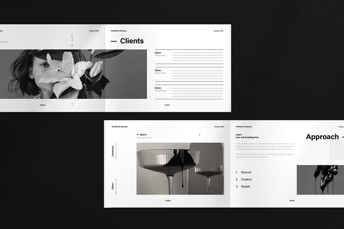 Design Portfolio and Resume Template, a Brochure Template by ArtisanaAura (Photo 8 of 12)
