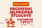 Service Sans | Retro Blocky Font, a Sans Serif Font by HeyAidan (Thumbnail 3 of 7)