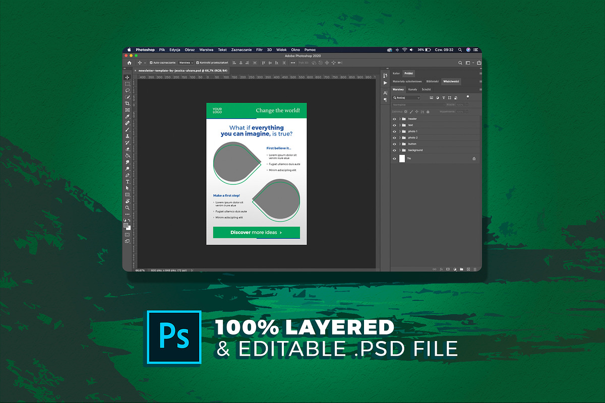 Email Marketing - PSD Template, an Email Template by Better Be a Designer (Photo 4 of 4)