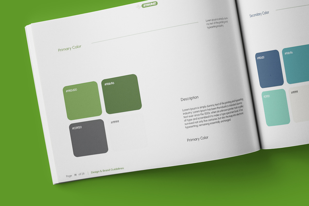 Simple Brand Guidelines Template, a Magazine Template by VanillineGraph (Photo 3 of 6)