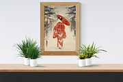 Ukiyo-e Winter Landscapes & Textures, an Illustration by Vandy Fullum (Thumbnail 7 of 9)