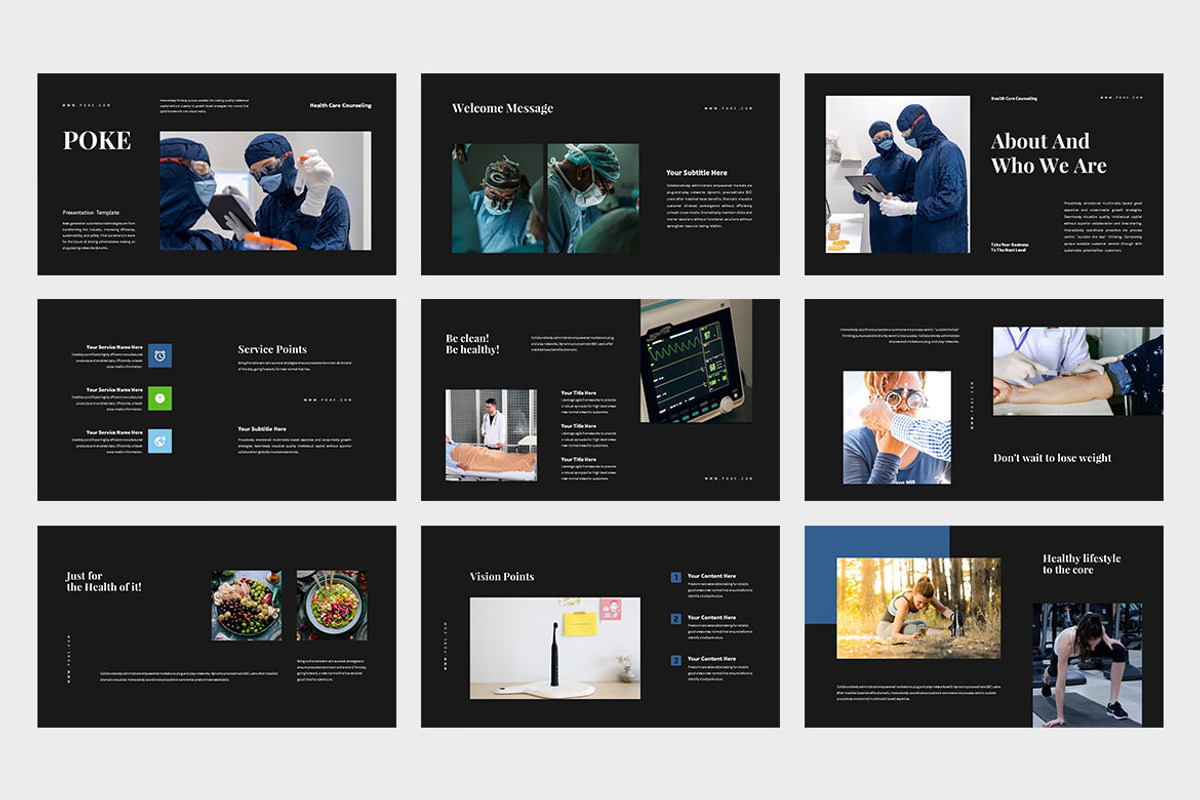 Poke : Healthcare Powerpoint, a Presentation Template by Punkl Camp (Photo 6 of 9)