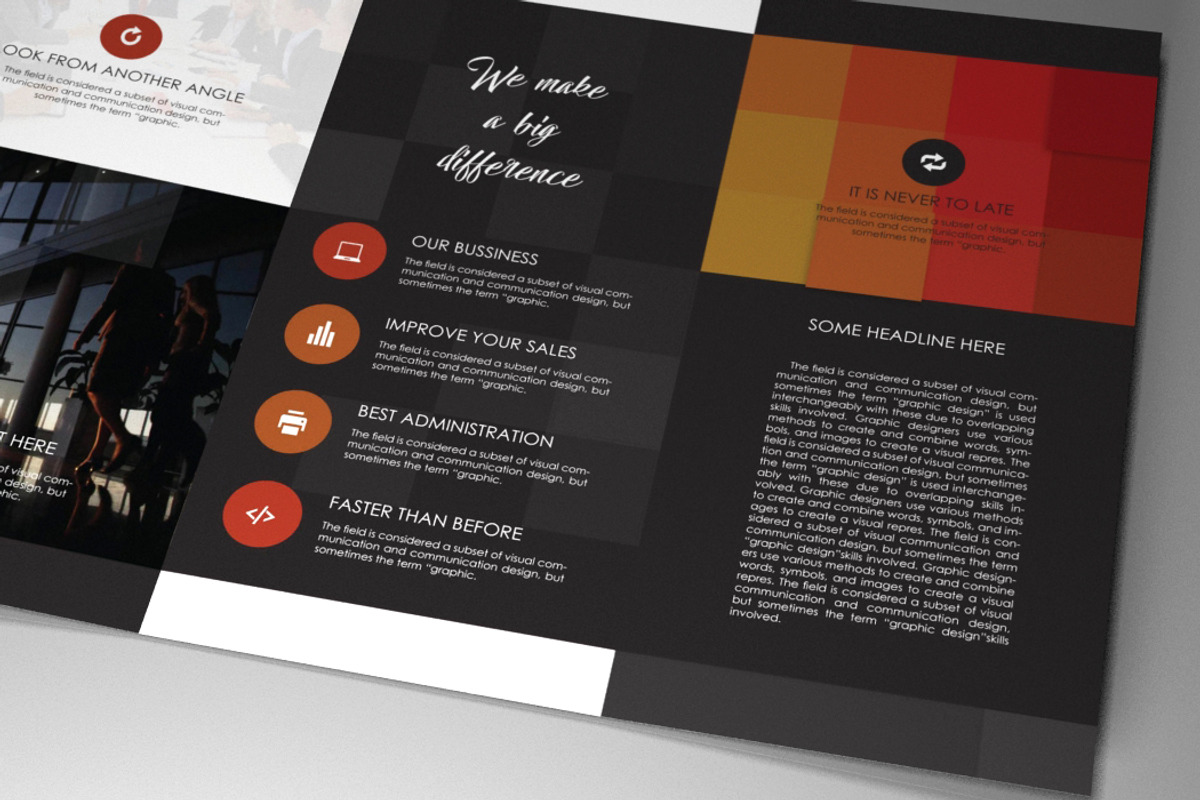 Indesign Brochure Square tiles, a Brochure Template by RudanStudio (Photo 6 of 7)