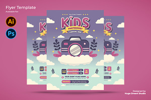 Playful Kids Photoshoot Flyer, a Flyer Template by Huge Dream Studio