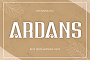 Ardans Font, a Serif Font by albert_kalingga (Thumbnail 1 of 4)