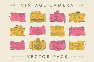 Vintage Vector Camera Pack