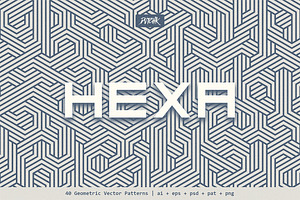 Hexa Geometric Vector Patterns