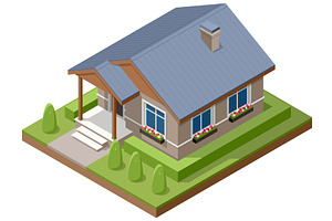 Isometric illustration of a modern, an Object Illustration by Golden Sikorka