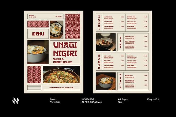 Japanese Restaurant Menu preview 5