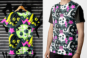 Skull funky seamless patterns, a Pattern Graphic by Seamless and more stuff (Thumbnail 2 of 6)