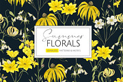 Summer Florals! Patterns & Motifs, a Pattern Graphic by HannaStudio (Thumbnail 1 of 10)