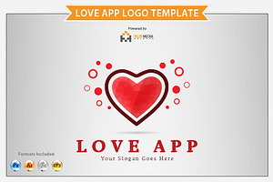 Love App Logo Template