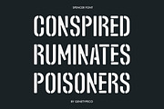 Spencer Stencil Font, a Sans Serif Font by Genetype (Thumbnail 7 of 9)