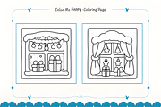 Christmas Window Coloring Pages, a Seasonal Illustration by Coco Bloom (Thumbnail 4 of 4)