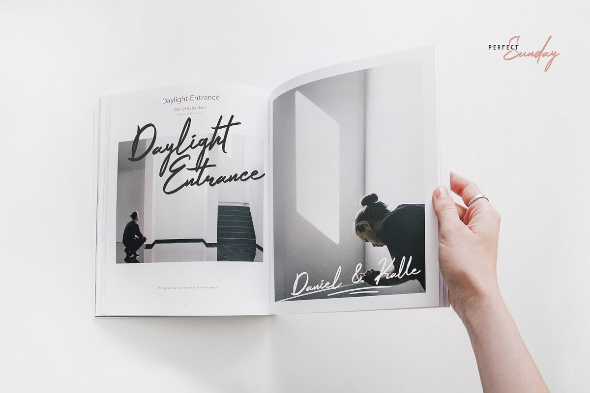 Melastory - modern signature font preview 4