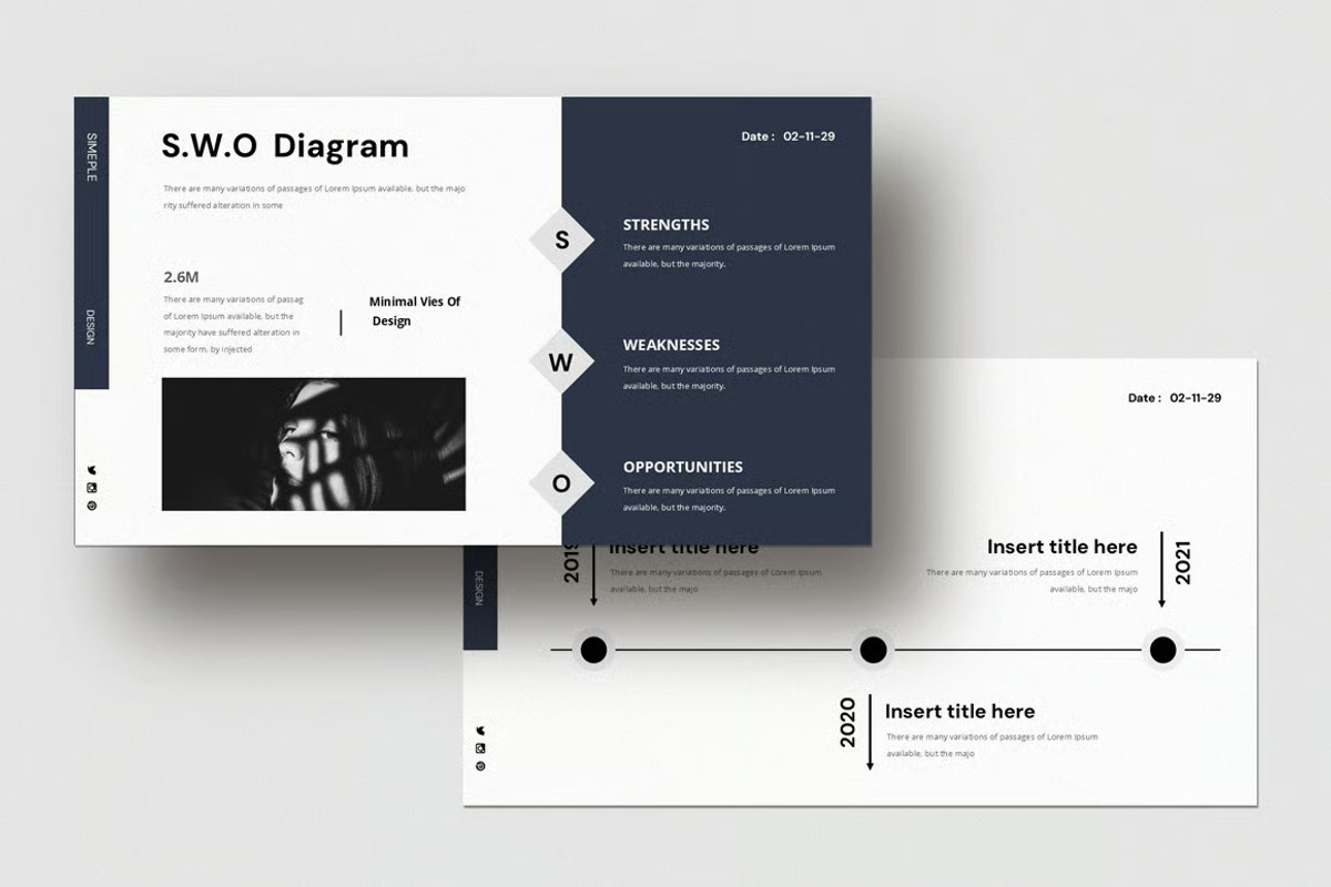 Minimal Keynote Presentation Template preview 8
