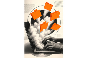 Abstract illustration of hands, an Object Illustration by Sergey Kotenev
